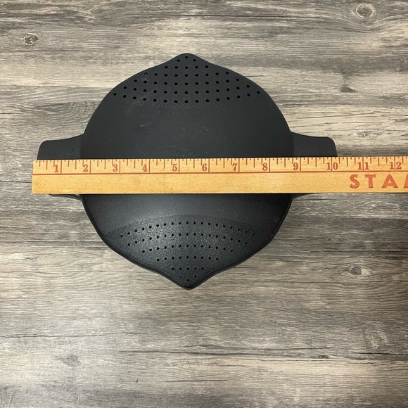 Pampered Chef Black Micro Cooker Large Microwave Steamer Strainer 2 Quart 2778 - Picture 12 of 16